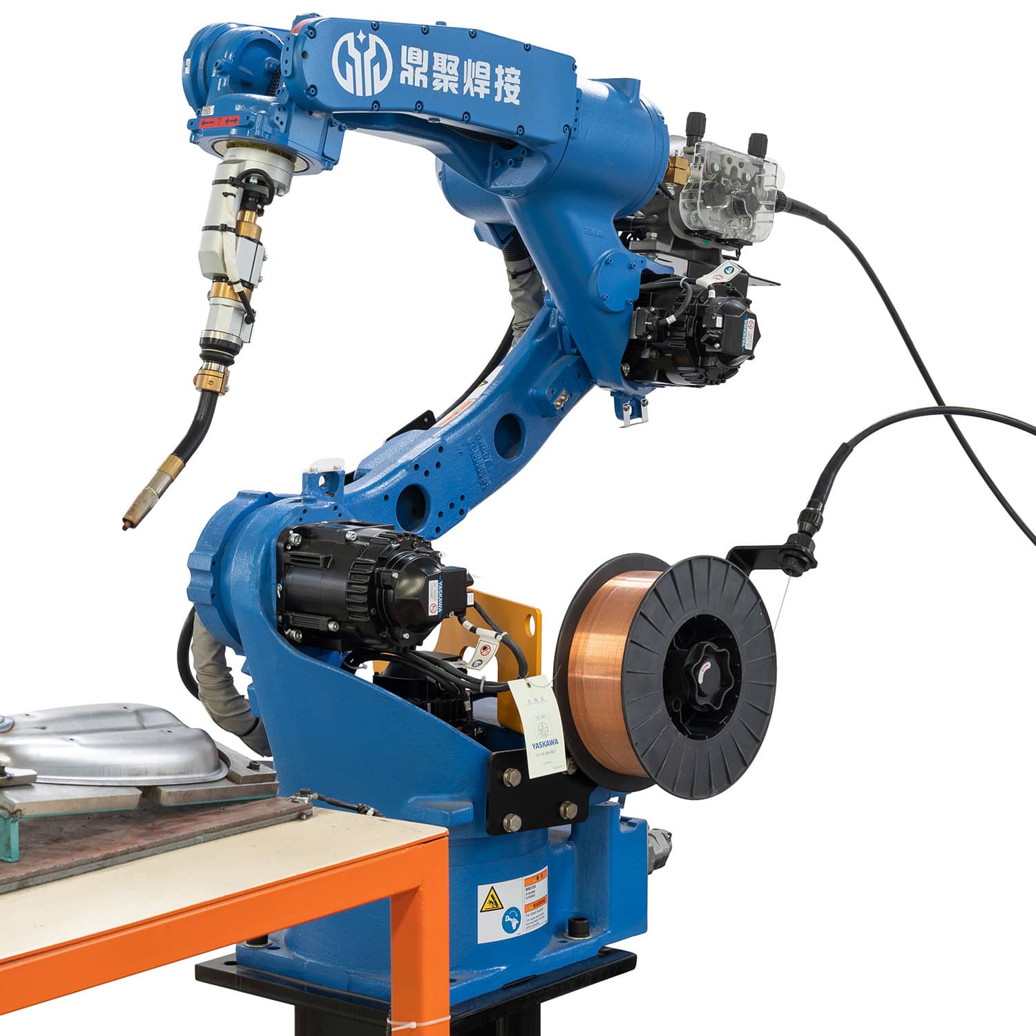 Braço de robô de solda de seis eixos totalmente automático